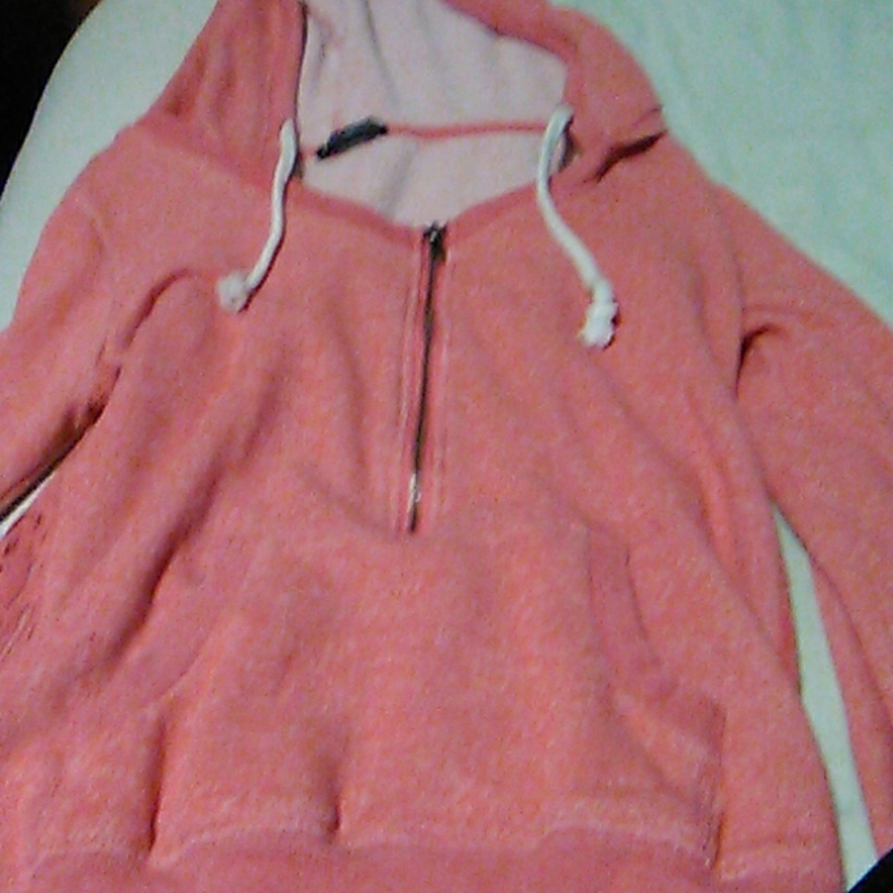 Pink cropped hoodie